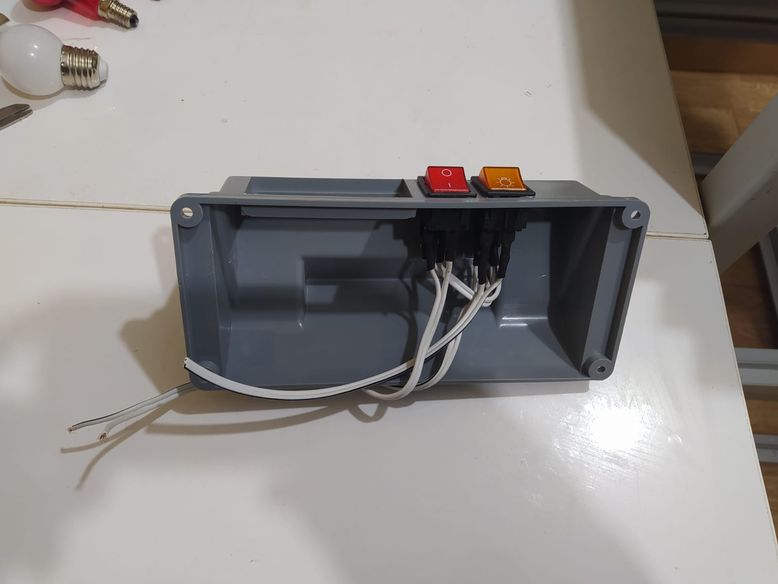 2 Butonlu Termostat Kutusu Kontrol Paneli