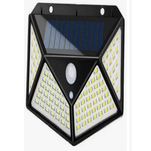 100 Ledli 3 ModGüneş Enerjili Solar Lamba Bahçe Yazlık Ev Led Hareket Sensörlü 4 Taraflı Aydınlatma