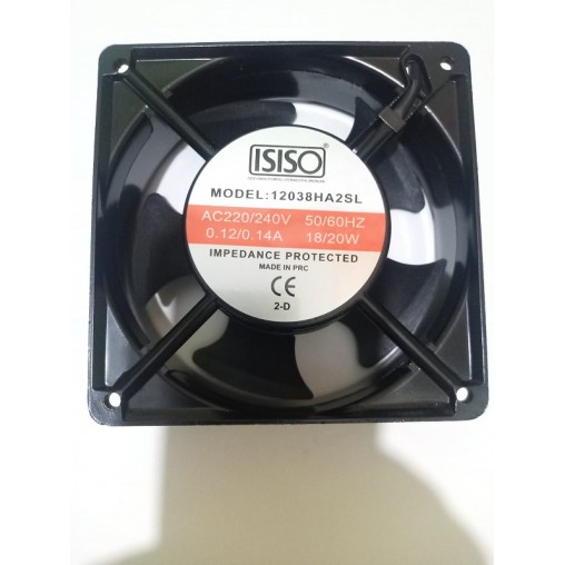 Isıso Devirli Aksial Metal Fan 12x12x38