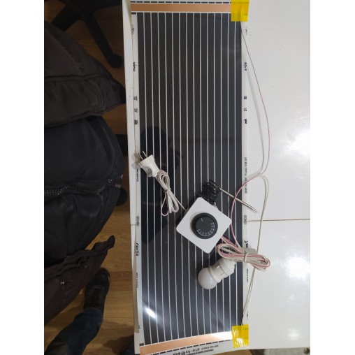 25x80 (gazlı termostatlı aydınlatma ampülü ile tak çalıştır) karbon film ısıtıcı